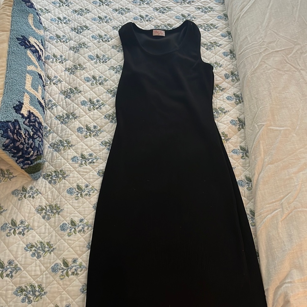 Pink Lily Ribbed MIDI Dress